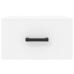 vidaXL Table de chevet murale blanc 35x35x20 cm