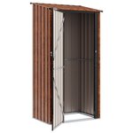 vidaXL Cabanons de jardin Marron 103 x 74 x 200 cm Métал