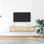 vidaXL Meubles TV 2 Pièces chêne sonoma 60x31x25 5 cm bois d'ingénierie