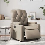 vidaXL Fauteuil inclinable électrique Cappuccino Similicuir
