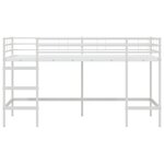 vidaXL Lit mezzanine pour enfants Blanc 99 5 x 200 cm
