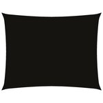 vidaXL Voile de parasol tissu oxford rectangulaire 2x3 5 m noir