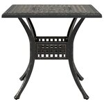 vidaXL Ensemble de bistrot 3 Pièces bronze aluminium coulé