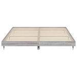 vidaXL Cadre de lit sonoma gris 140x200 cm bois d'ingénierie