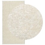 vidaXL Tapis ISTAN à poils longs aspect brillant crème 80x150 cm