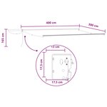 vidaXL Auvent rétractable électrique Sable 100 Polyester et Aluminium