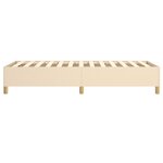 vidaXL Cadre de lit Crème 90x190 cm Tissu