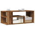 vidaXL Table d'appoint vieux bois 100x50x40 cm bois d'ingénierie