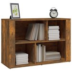 vidaXL Buffet Chêne fumé 80x30x54 cm Bois d'ingénierie
