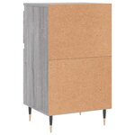 vidaXL Buffets 2 Pièces sonoma gris 40x35x70 cm bois d'ingénierie