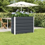 vidaXL Jardinière Anthracite 100 x 40 x 75 cm Acier
