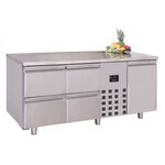 Table réfrigérée professionnelle série 700 - 1 porte et 4 tiroirs à gauche - combisteel - r290 - rvs aisi 2011474pleine 1785x700x85