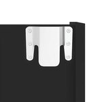 vidaXL Armoires à chaussures murales 4 Pièces noir bois d'ingénierie