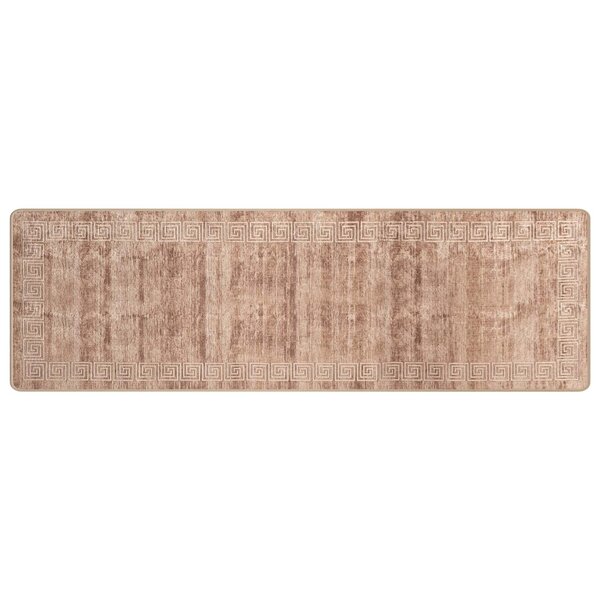 vidaXL Coureur de Tapis MARSA Blanc 80 x 250 cm Polyester et PVC