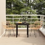 vidaXL Ensemble à manger de jardin 3 Pièces Résine tressée