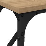 vidaXL Table console Chêne 140x23x75 cm Bois d'ingénierie