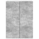 vidaXL Armoire Murale 66 x 34 5 x 90 cm Bois d'ingénierie Gris béton
