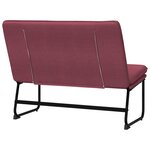 Banc banquette 100 x 75 x 76 cm tissu rouge bordeaux 02_0010704