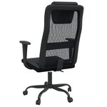 vidaXL Chaise de bureau réglable en hauteur noir