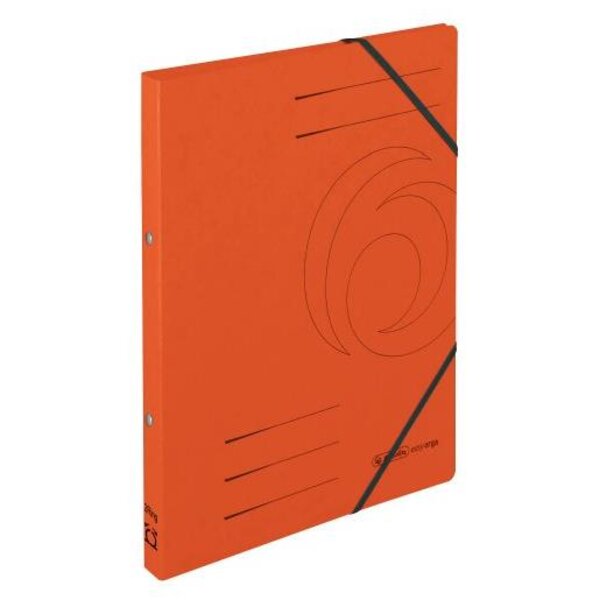 Classeur à anneaux easyorga, A4, Colorspan-carton orange HERLITZ