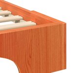 vidaXL Cadre de lit surélevé Marron bois