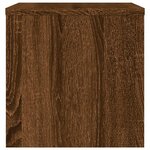 vidaXL Table de chevet Chêne marron 40x30x30 cm Bois d'ingénierie