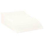 vidaXL Coussin pour jambes Blanc 68 x 40 x 18 cm