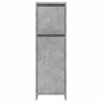 vidaXL Armoire de salle de bain Gris béton 30x30x95 cm Aggloméré