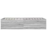 vidaXL Cadre de lit sans matelas sonoma gris 100x200 cm