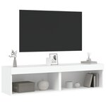 vidaXL Meubles TV avec lumières LED 2 Pièces blanc 60x30x30 cm