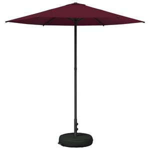 vidaXL Parasol de jardin avec base 230 x 230 cm Polyester