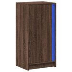 vidaXL Buffet avec LED chêne marron 42 5x34x85 cm bois d'ingénierie