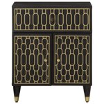 vidaXL Table de chevet 50x33x60 cm bois de manguier massif