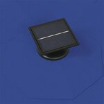 vidaXL Parasol mural de jardin avec LED 300 cm bleu