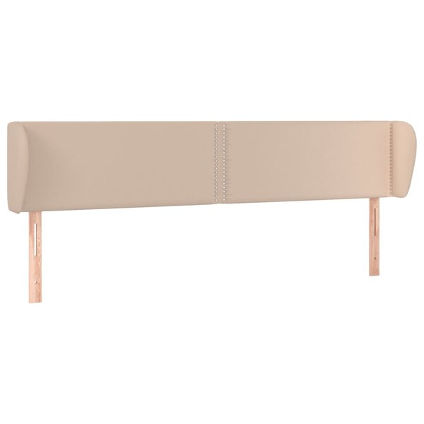 vidaXL Tête de lit avec oreilles Cappuccino 163x23x78/88 cm Similicuir