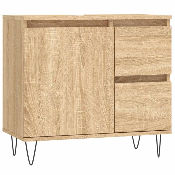 vidaXL Armoire salle de bain chêne sonoma 65x33x60 cm