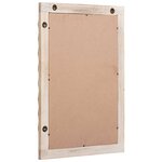 vidaXL Miroir de salle de bain Finition Lavage Blanc 50 x 70 x 2 5 cm