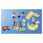 71157 Aire de jeux avec balancoire  toboggan et dinosaure a bascule