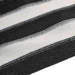 vidaXL Filet brise-vue anthracite et blanc 1 8x50 m PEHD 75 g/m²