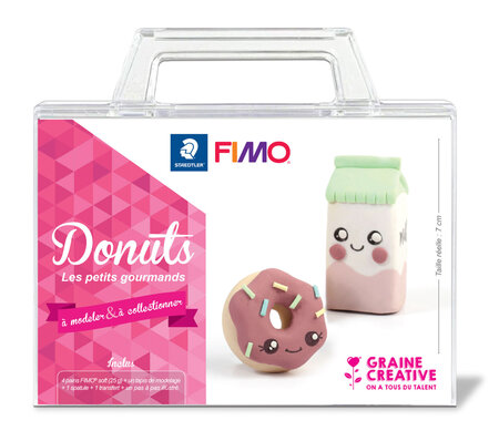 Kit figurine Fimo Kawai donuts - Graine créative