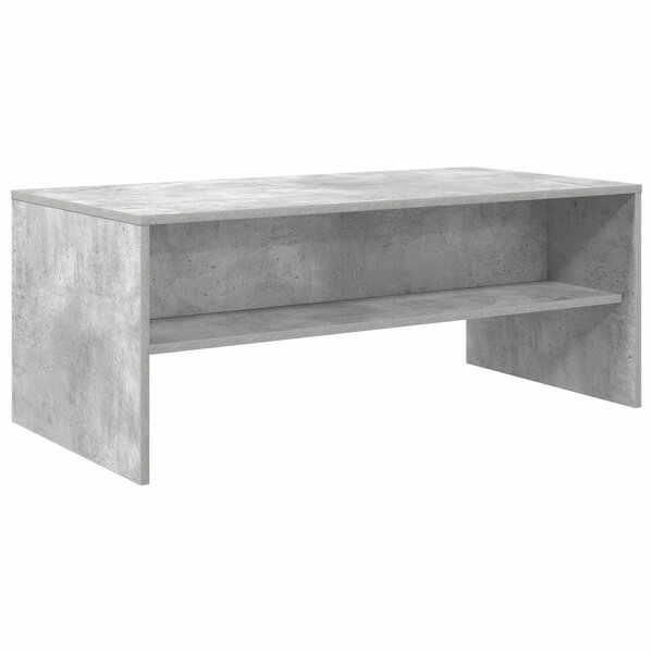 vidaXL Table basse Gris béton 100 x 50 x 40 cm Bois d'ingénierie