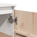 vidaXL Buffet Blanc 60x36x84 cm Bois de pin massif