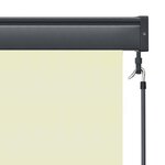 vidaXL Store roulant d'extérieur 100 x 250 cm Crème
