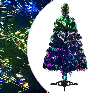 vidaXL Arbre de Noël artificiel Fibre optique 64 cm Vert