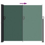 vidaXL Auvent latéral rétractable vert foncé 180x600 cm