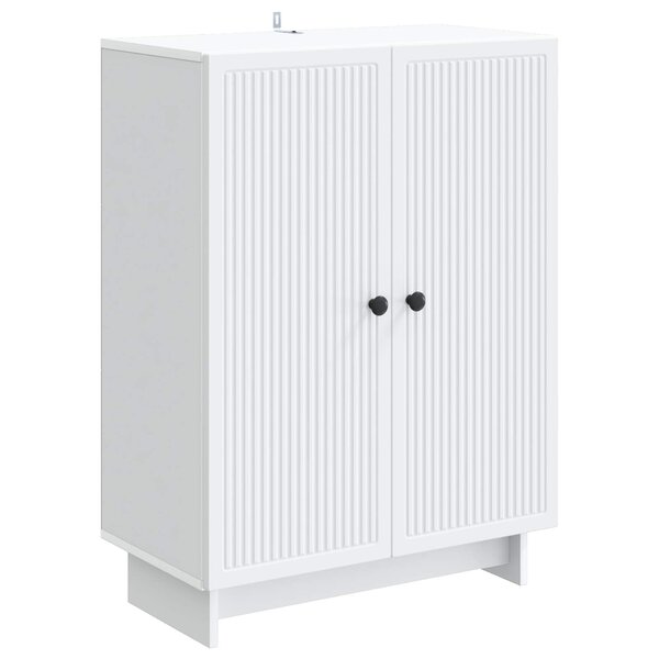 vidaXL Buffet Blanc 66 x 34 5 x 90 cm Bois d'ingénierie