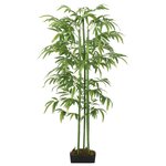 vidaXL Bambou artificiel 576 feuilles 150 cm vert