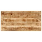 vidaXL Table de bar 110x55x107 cm bois massif de manguier et fer
