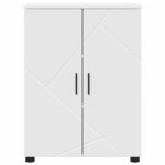 vidaXL Cabinet de salle de bain avec stockage Blanc 60 x 35 x 80 cm
