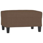 vidaXL Repose-pied Marron 70x55x41 cm Tissu